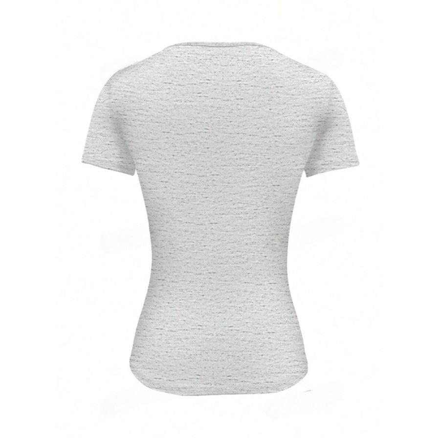 Round Neck Short Sleeve T-Shirt Apparel and Accessories