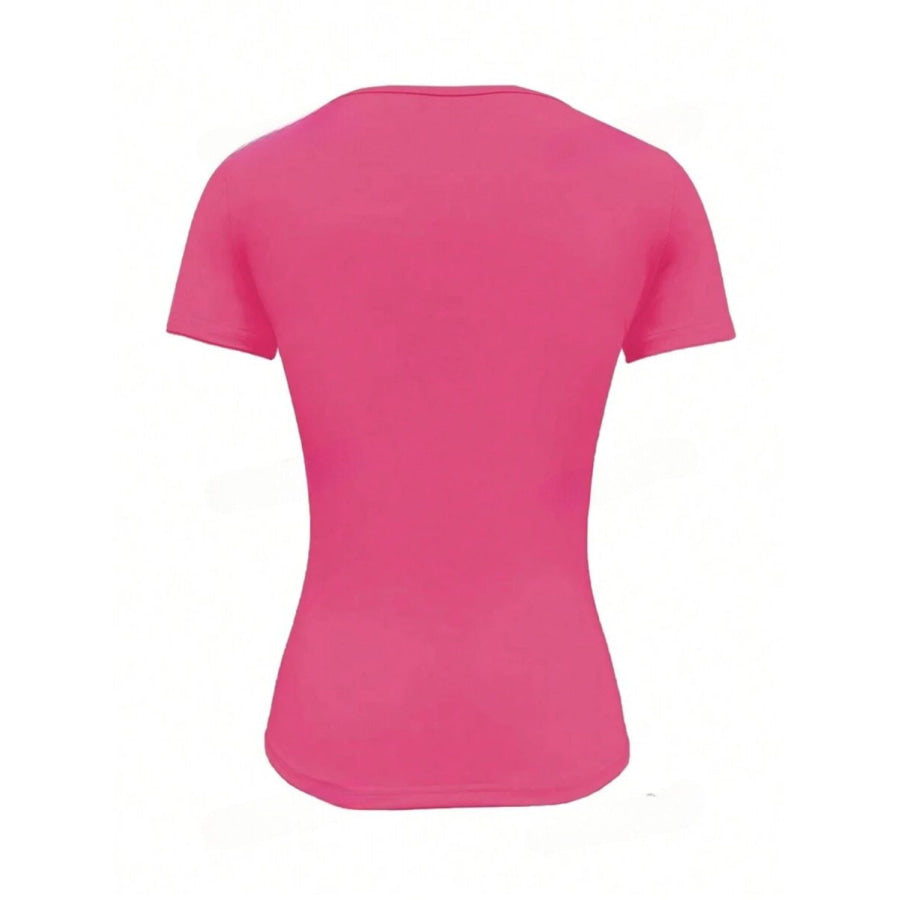 Round Neck Short Sleeve T-Shirt Apparel and Accessories