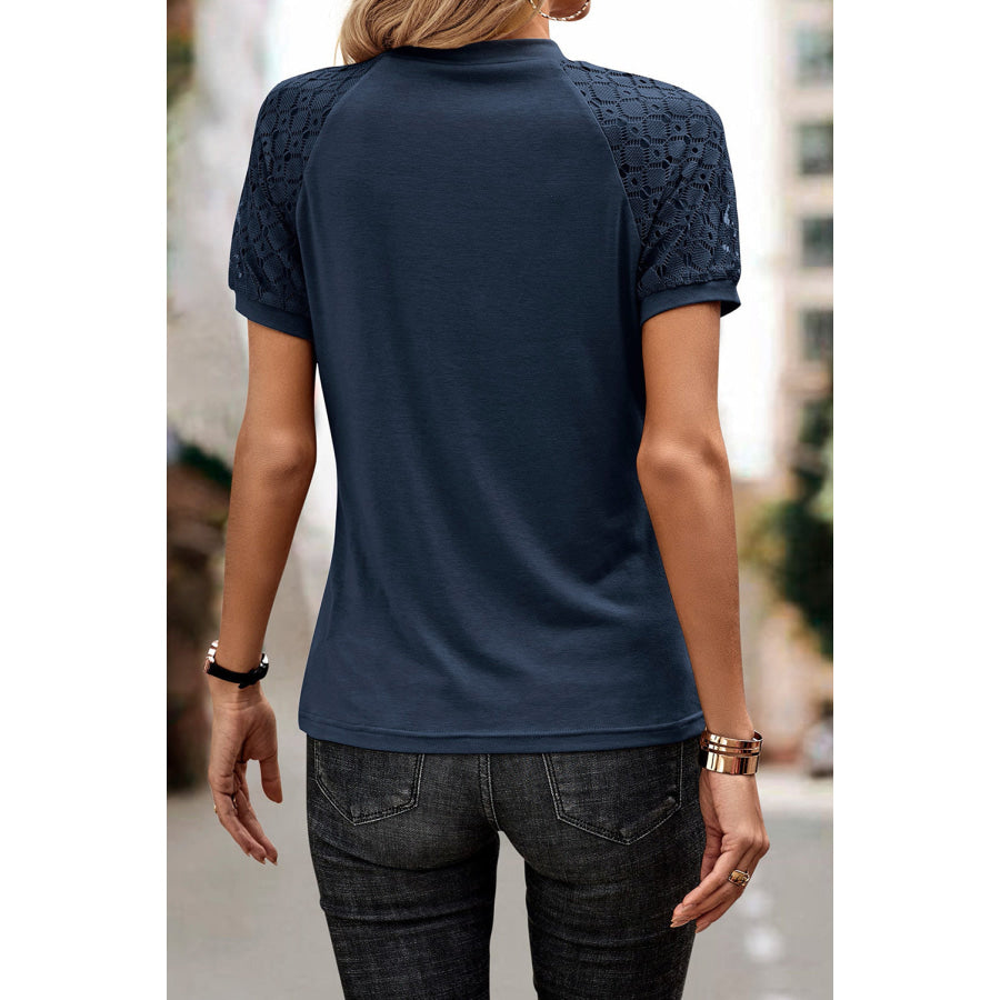 Round Neck Short Sleeve T - Shirt Apparel and Accessories