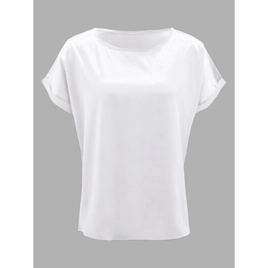 Round Neck Short Sleeve T - Shirt Apparel and Accessories
