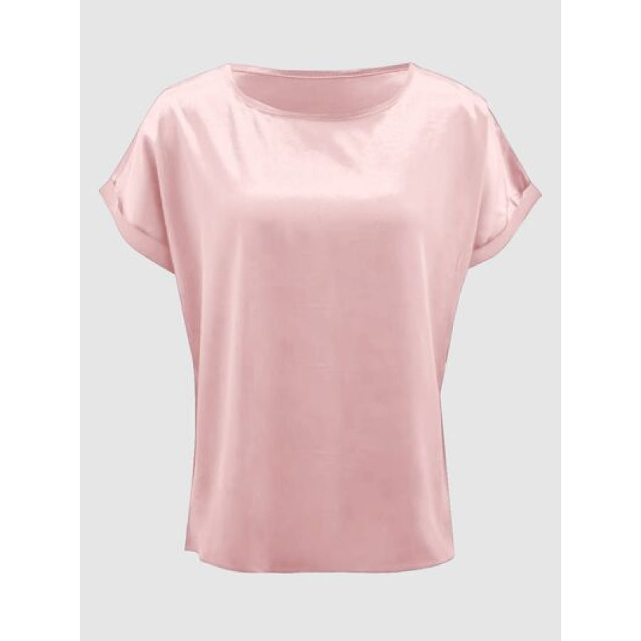 Round Neck Short Sleeve T - Shirt Apparel and Accessories