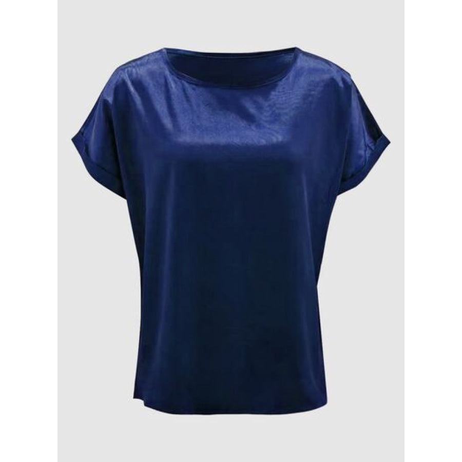 Round Neck Short Sleeve T - Shirt Apparel and Accessories