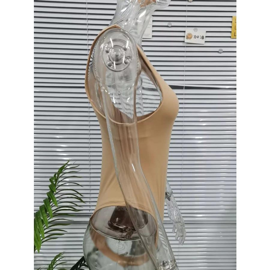 Round Neck Sleeveless Bodysuit Apparel and Accessories