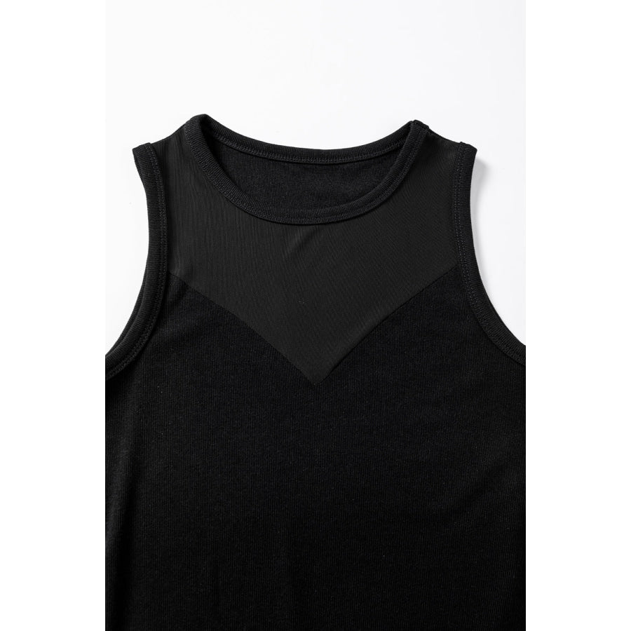 Round Neck Sleeveless Bodysuit Apparel and Accessories