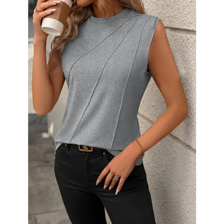 Round Neck Sleeveless Tank Apparel and Accessories