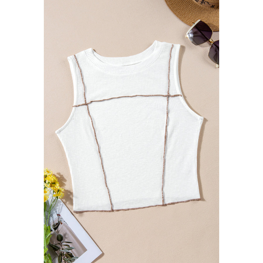 Round Neck Sleeveless Tank Apparel and Accessories