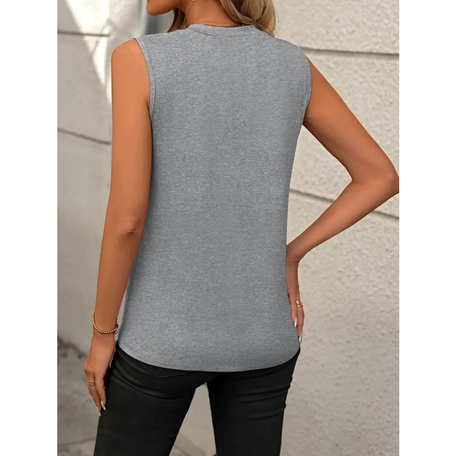 Round Neck Sleeveless Tank Apparel and Accessories