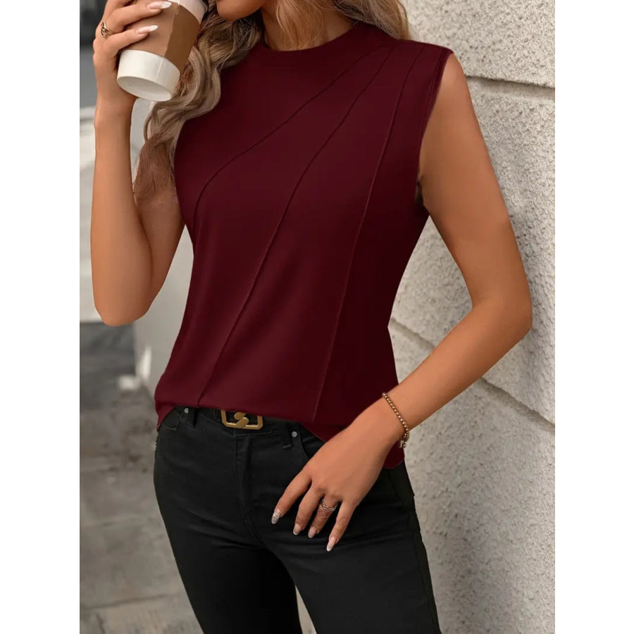 Round Neck Sleeveless Tank Apparel and Accessories