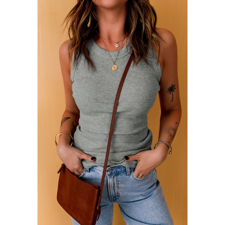 Round Neck Sleeveless Tank