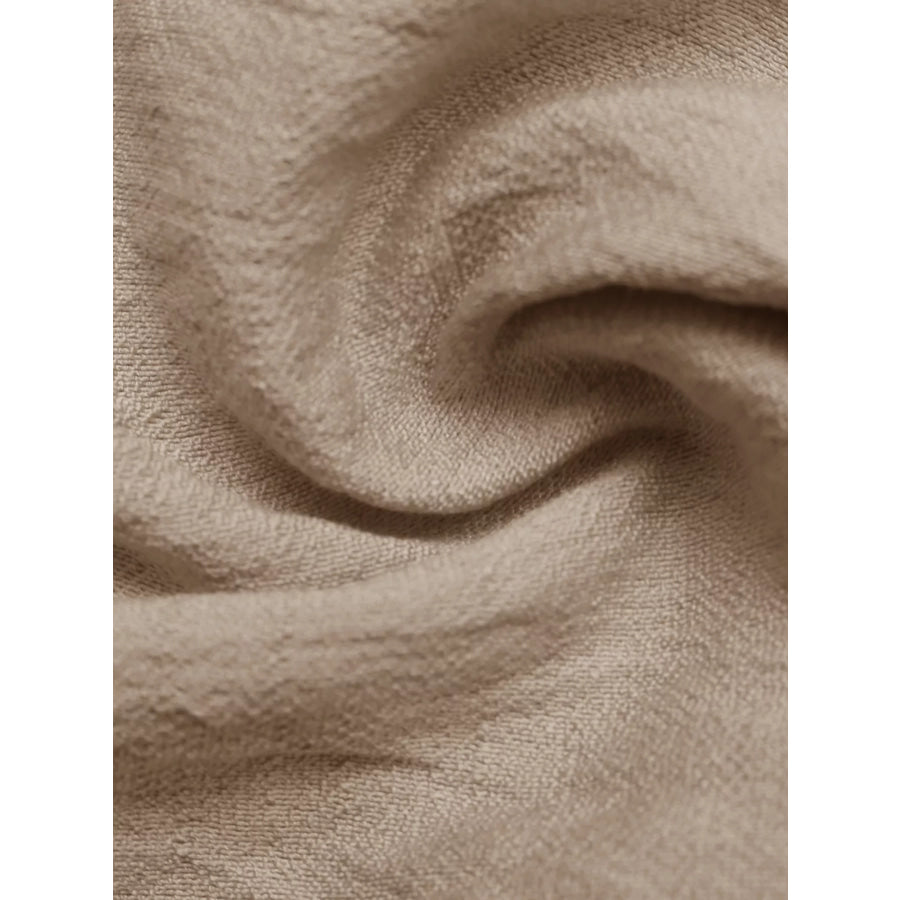 Round Neck Sleeveless Texture Maxi Dress Apparel and Accessories