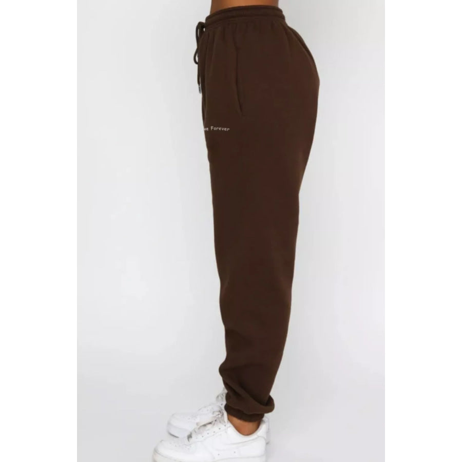 Round Neck Sweatshirt and Joggers Set Apparel and Accessories