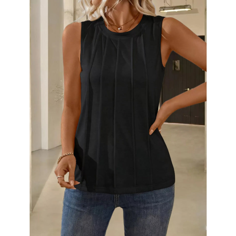 Round Neck Tank Top Apparel and Accessories