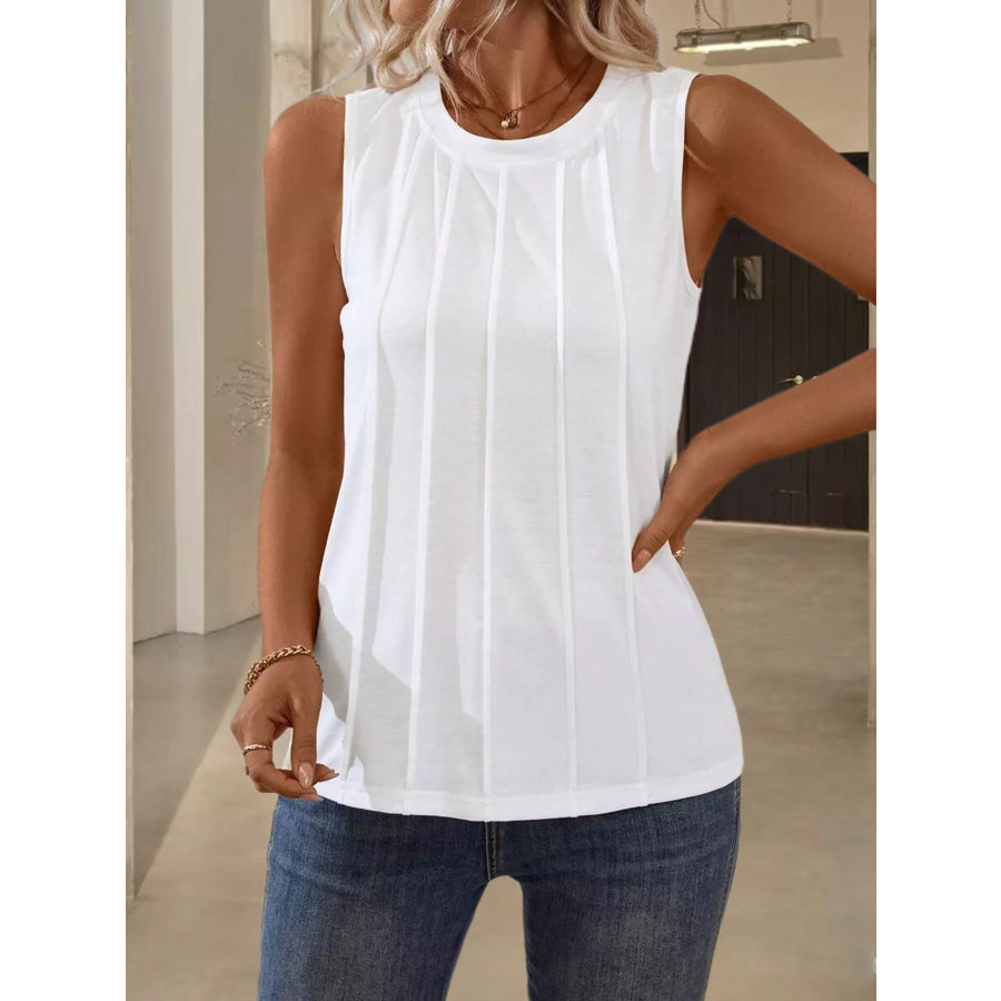 Round Neck Tank Top Apparel and Accessories