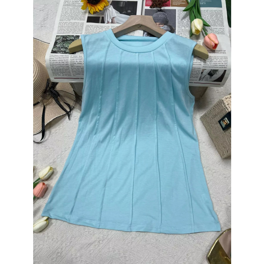 Round Neck Tank Top Apparel and Accessories