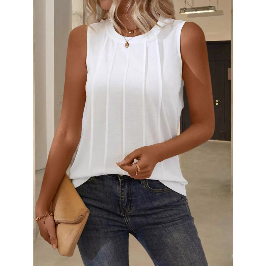 Round Neck Tank Top Apparel and Accessories