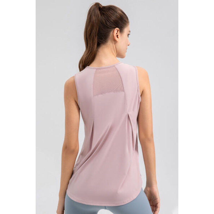 Round Neck Wide strap Active Tank Clothing