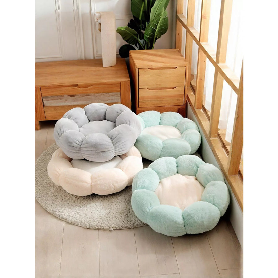 Round Plush Pet Nest with Cloud Pillow Apparel and Accessories