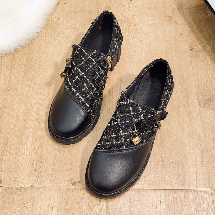 Round Toe Block Heels Boots Apparel and Accessories