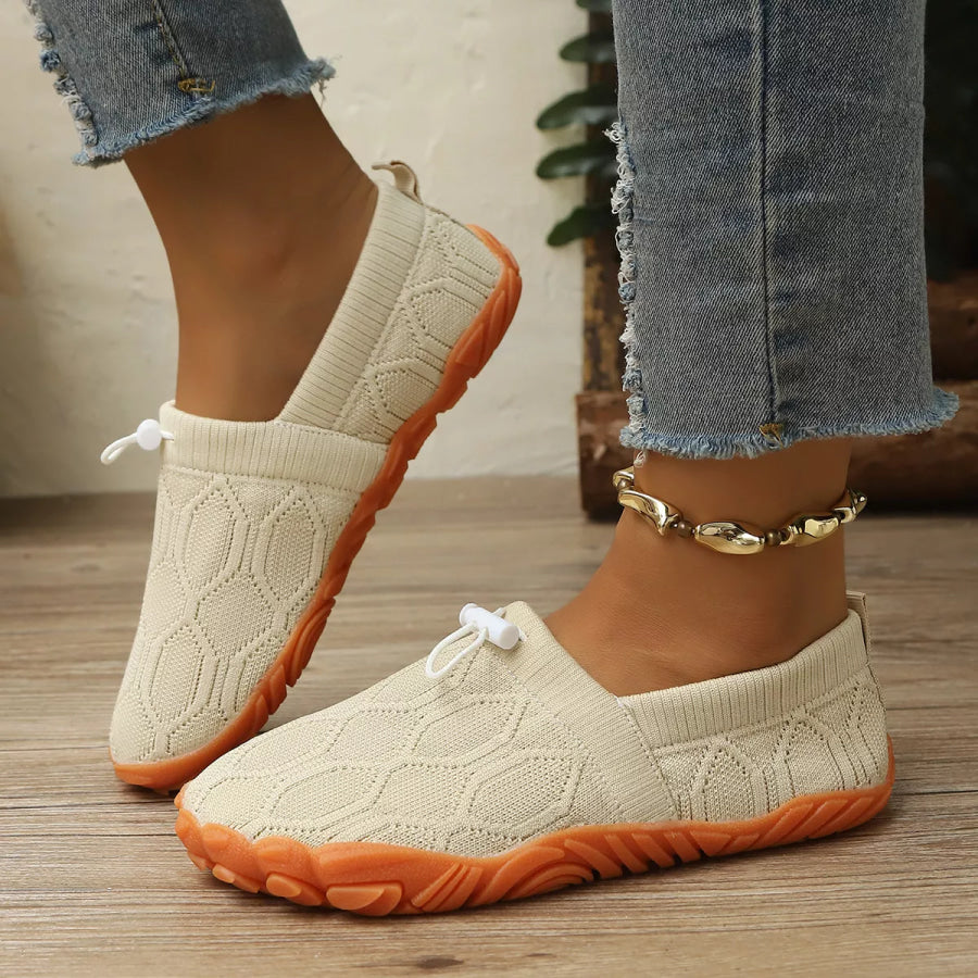 Round Toe Breathable Slip-Ons Apparel and Accessories