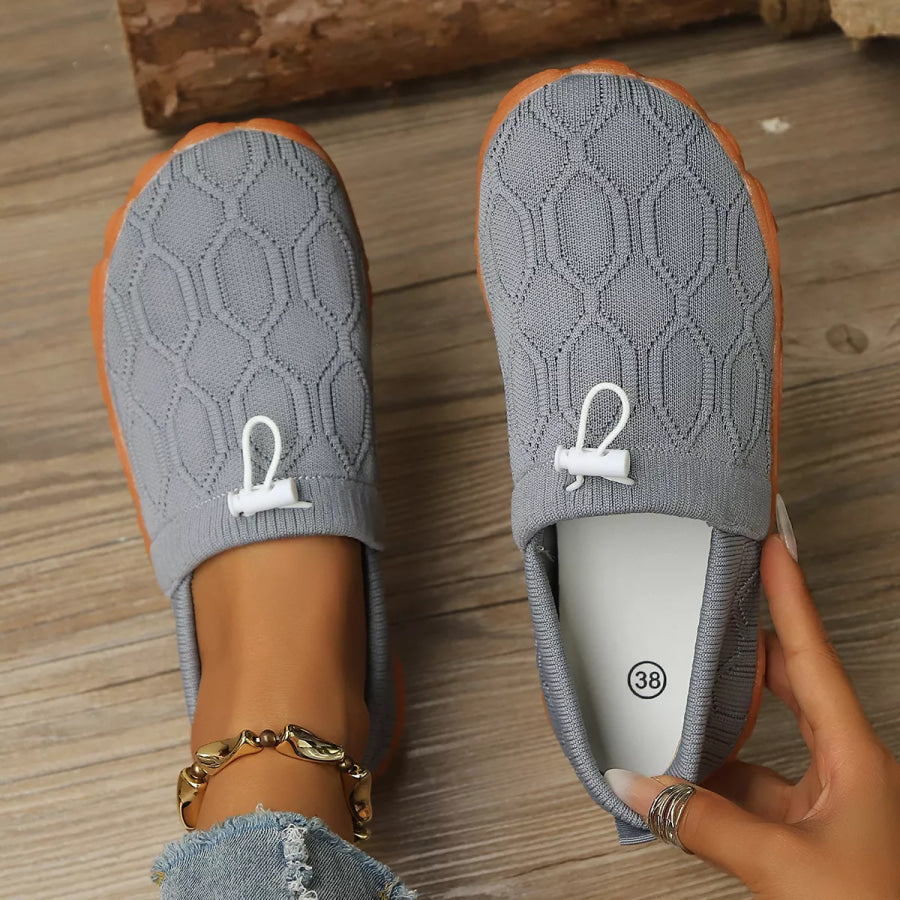 Round Toe Breathable Slip-Ons Apparel and Accessories