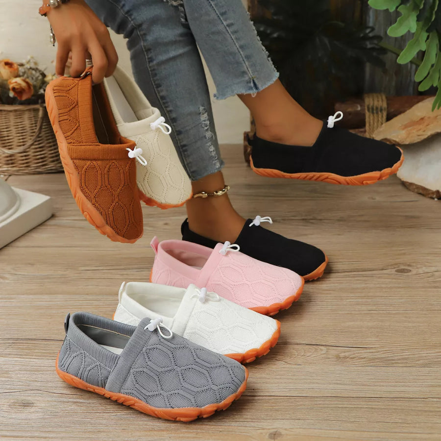 Round Toe Breathable Slip-Ons Apparel and Accessories