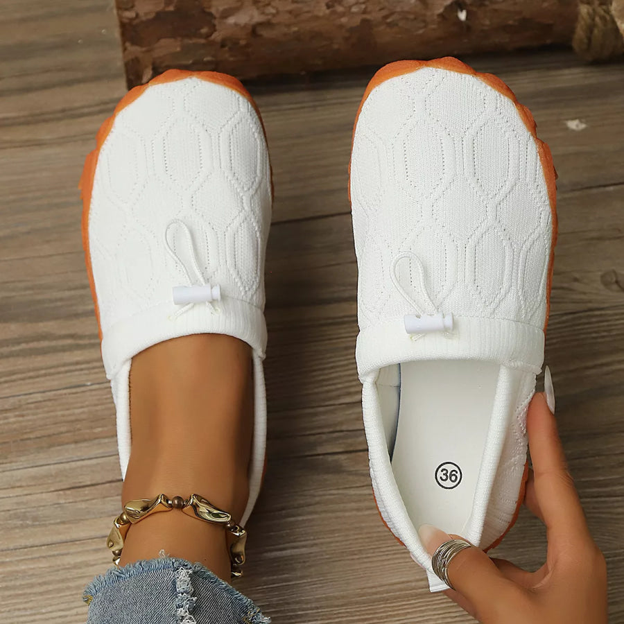Round Toe Breathable Slip-Ons Apparel and Accessories