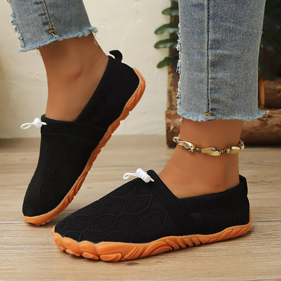 Round Toe Breathable Slip-Ons Apparel and Accessories
