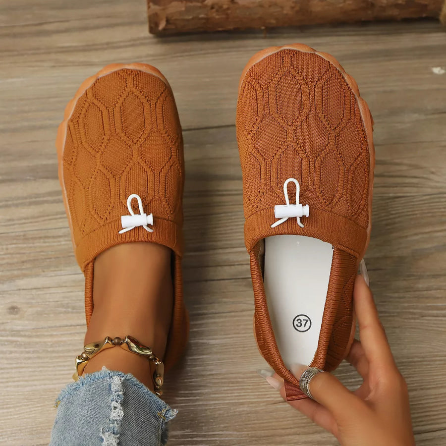 Round Toe Breathable Slip-Ons Apparel and Accessories