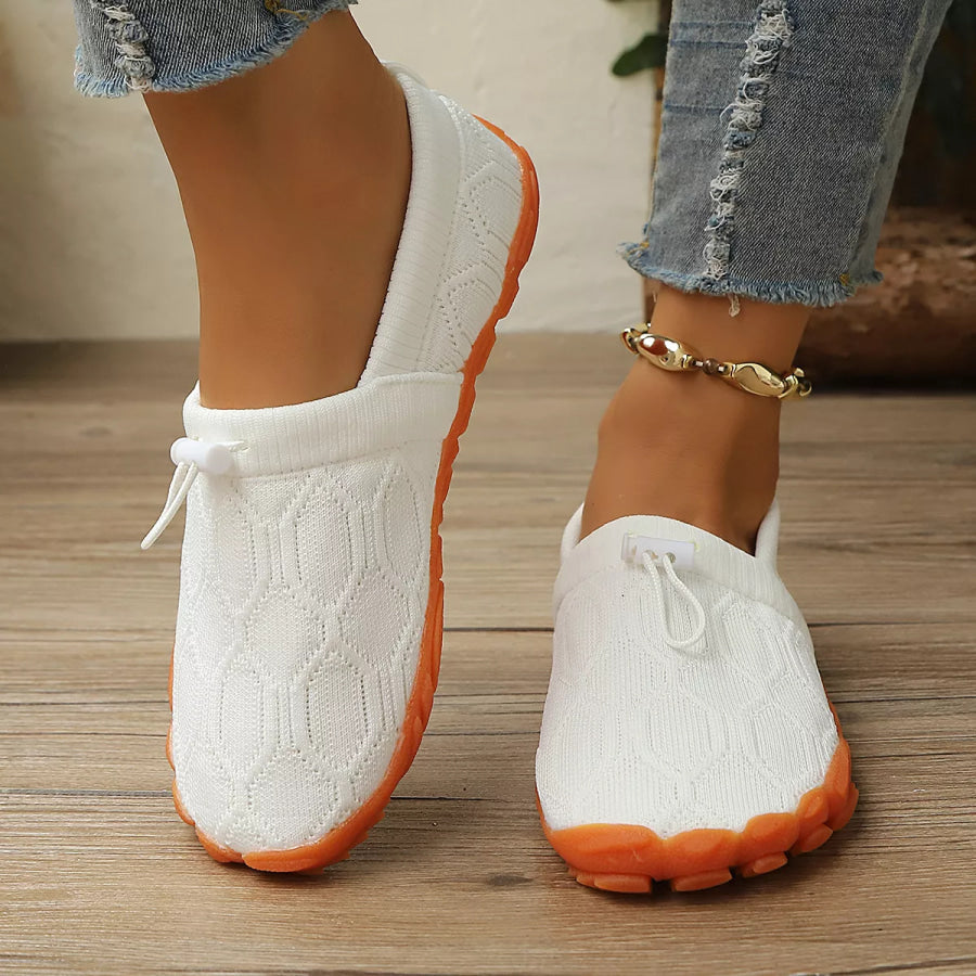 Round Toe Breathable Slip-Ons Apparel and Accessories