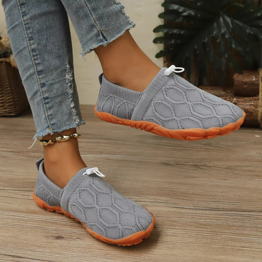 Round Toe Breathable Slip-Ons Apparel and Accessories
