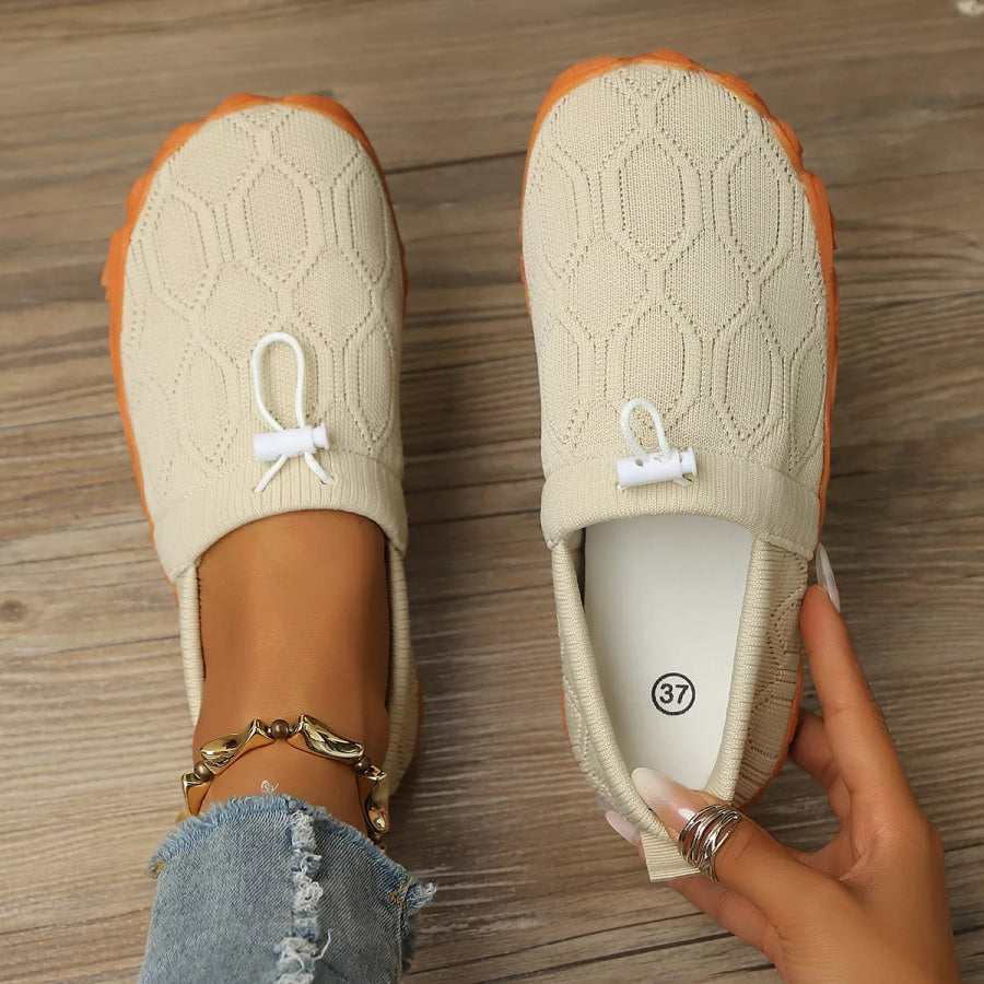 Round Toe Breathable Slip-Ons Apparel and Accessories