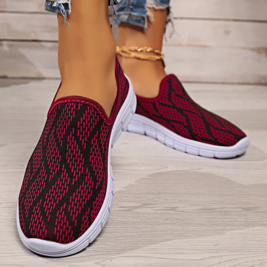 Round Toe Flat Slip-Ons Apparel and Accessories