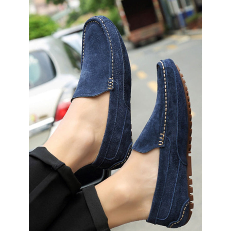 Round Toe Flats Loafers Apparel and Accessories