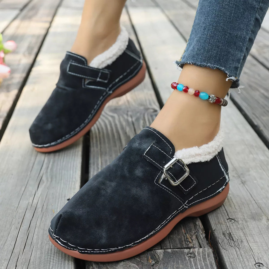 Round Toe Flats Loafers Apparel and Accessories