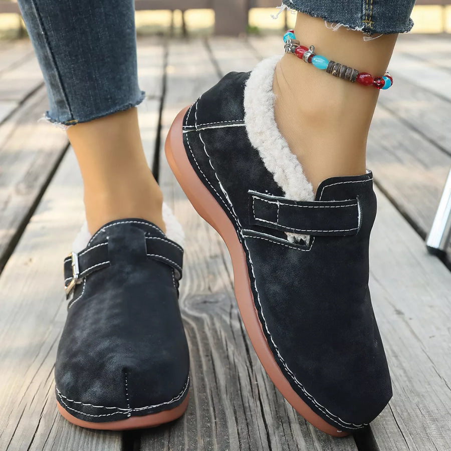 Round Toe Flats Loafers Apparel and Accessories