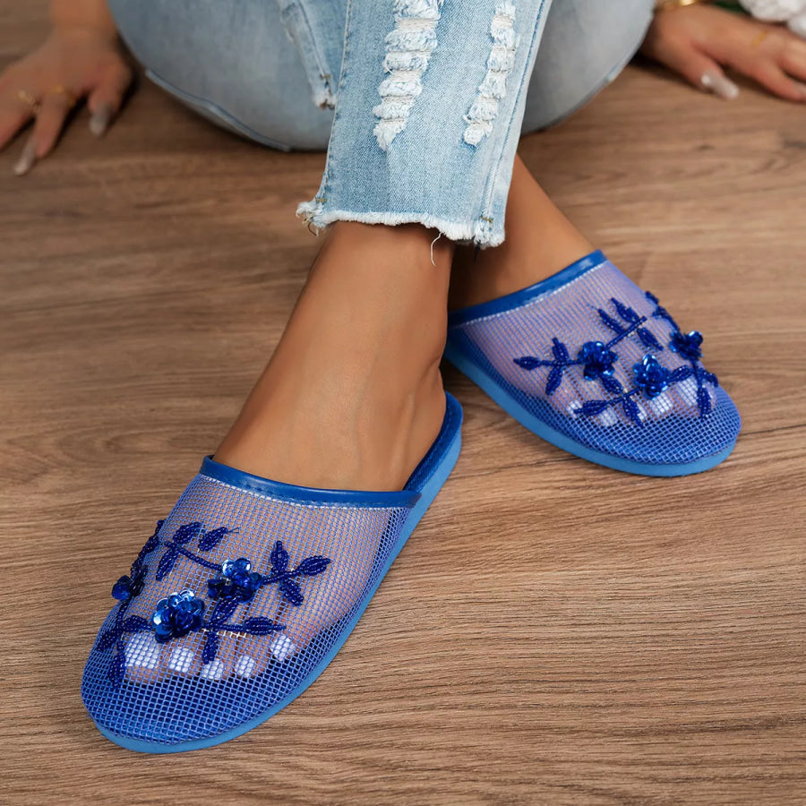 Round Toe Flats Sandals Apparel and Accessories