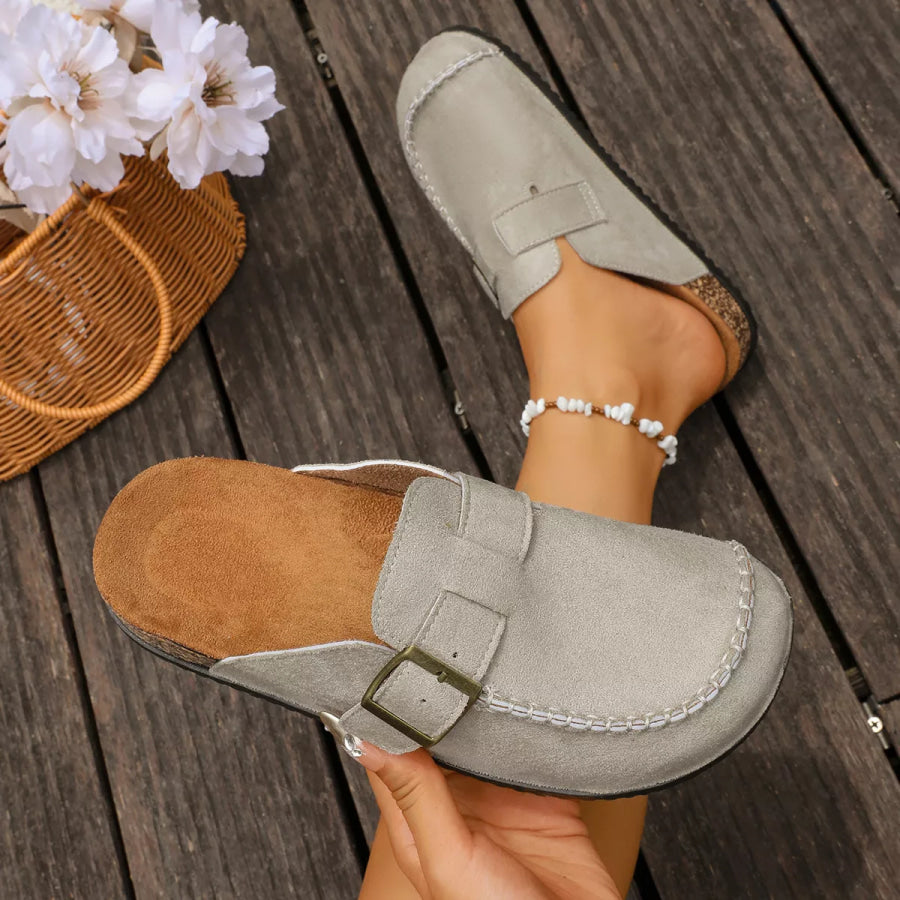 Round Toe Flats Sandals Apparel and Accessories