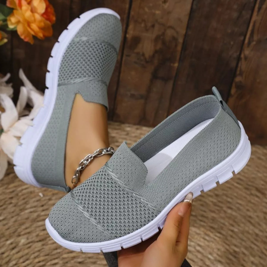 Round Toe Flats Slip-Ons Apparel and Accessories