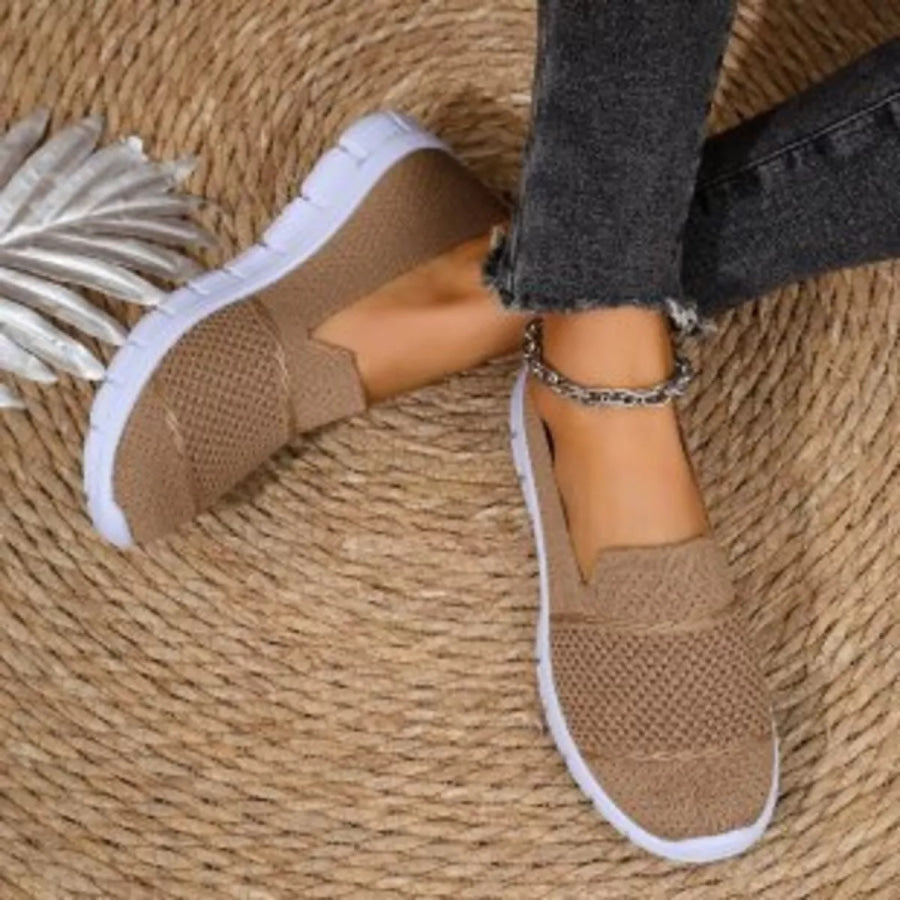 Round Toe Flats Slip-Ons Apparel and Accessories