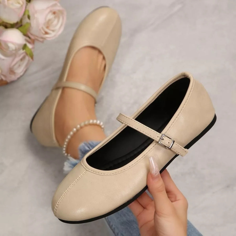 Round Toe Flats Slip-Ons Apparel and Accessories