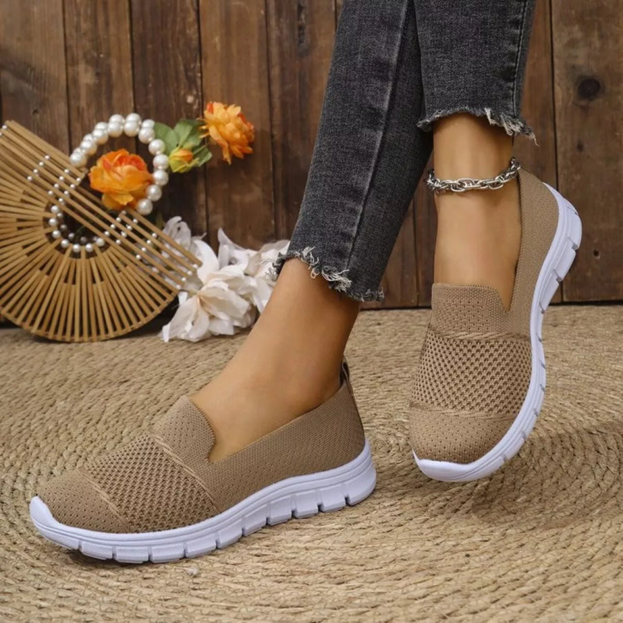 Round Toe Flats Slip-Ons Apparel and Accessories
