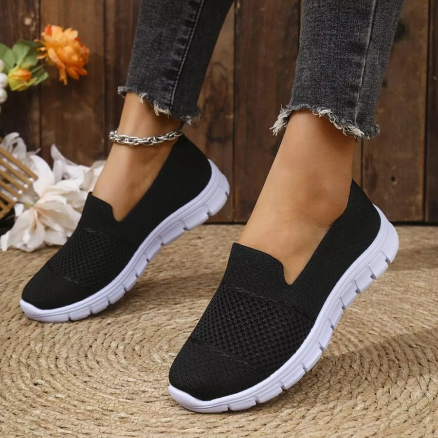 Round Toe Flats Slip-Ons Apparel and Accessories