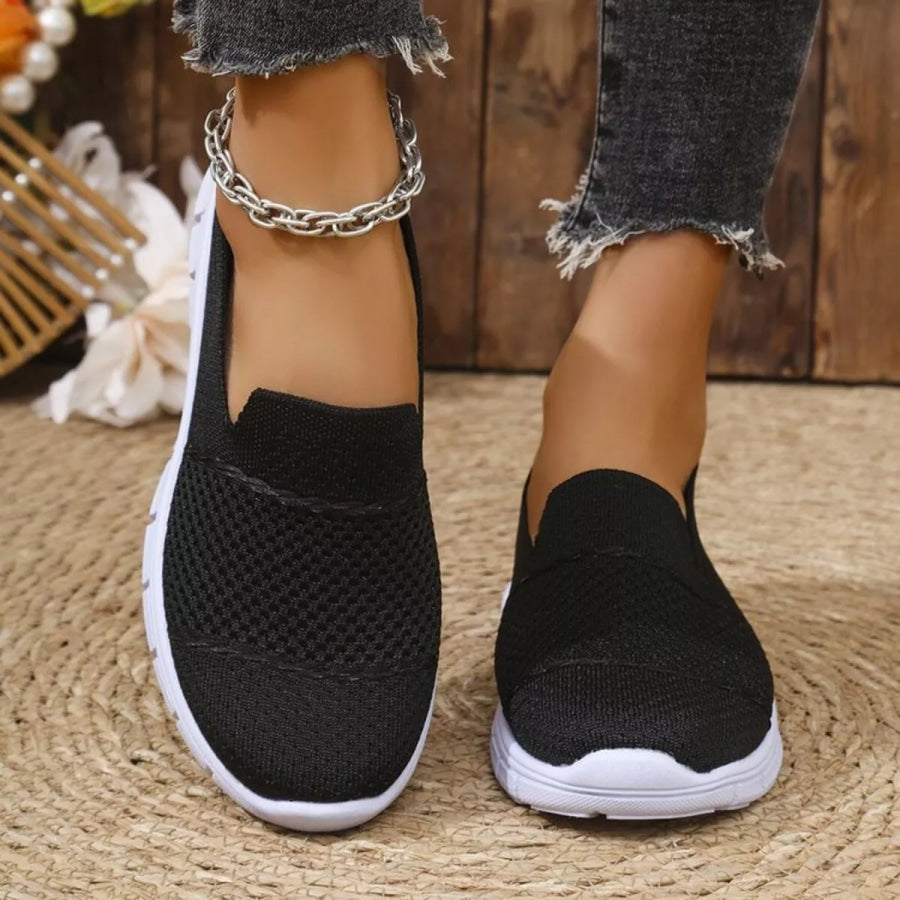 Round Toe Flats Slip-Ons Apparel and Accessories