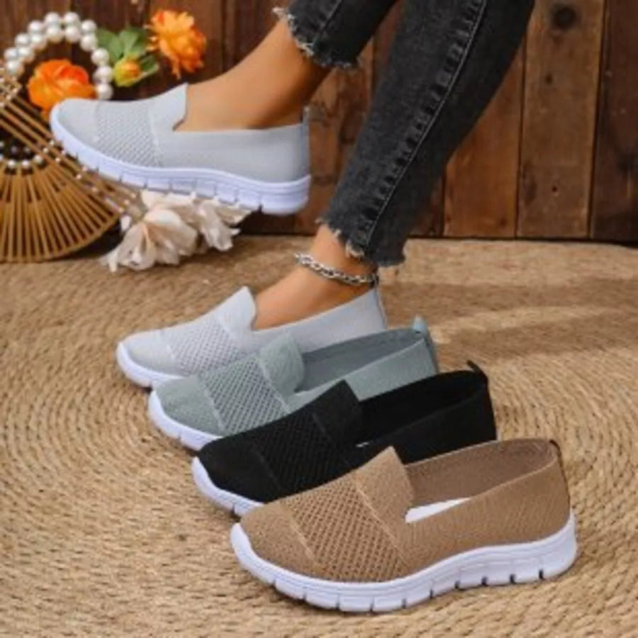 Round Toe Flats Slip-Ons Apparel and Accessories