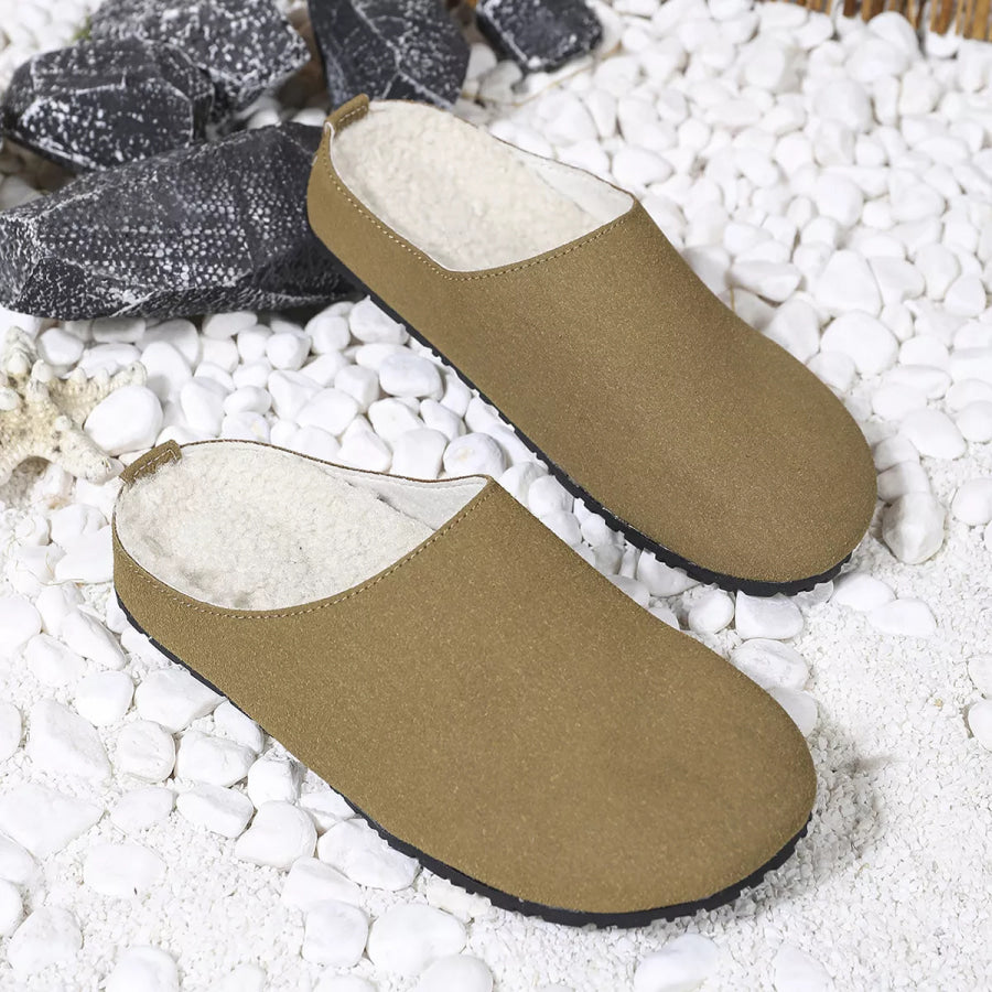 Round Toe Flats Slippers Apparel and Accessories