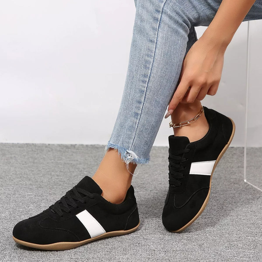 Round Toe Flats Sneakers Apparel and Accessories