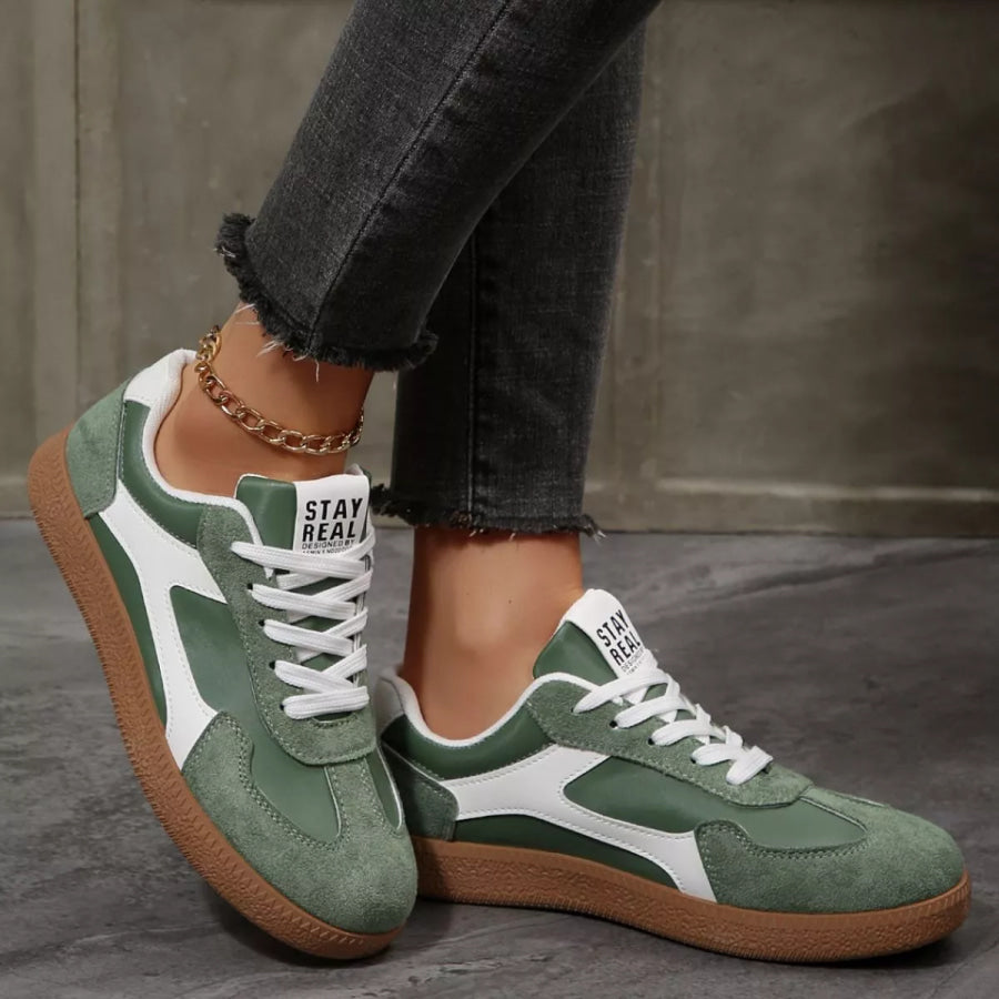 Round Toe Flats Sneakers Apparel and Accessories