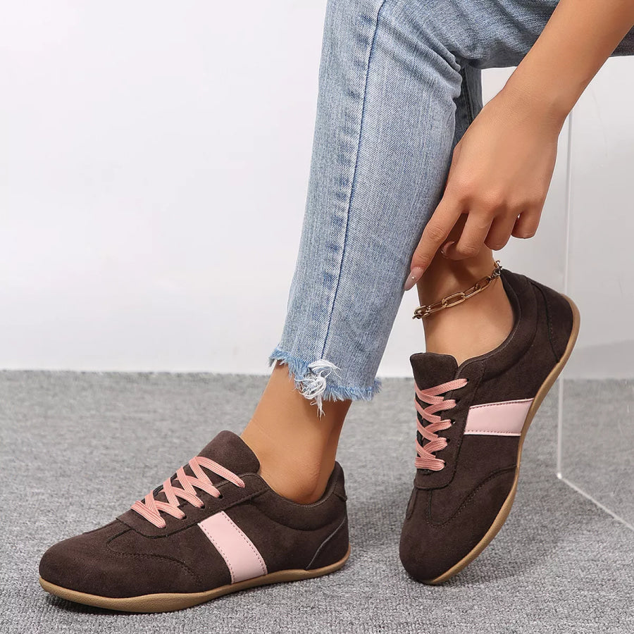 Round Toe Flats Sneakers Apparel and Accessories