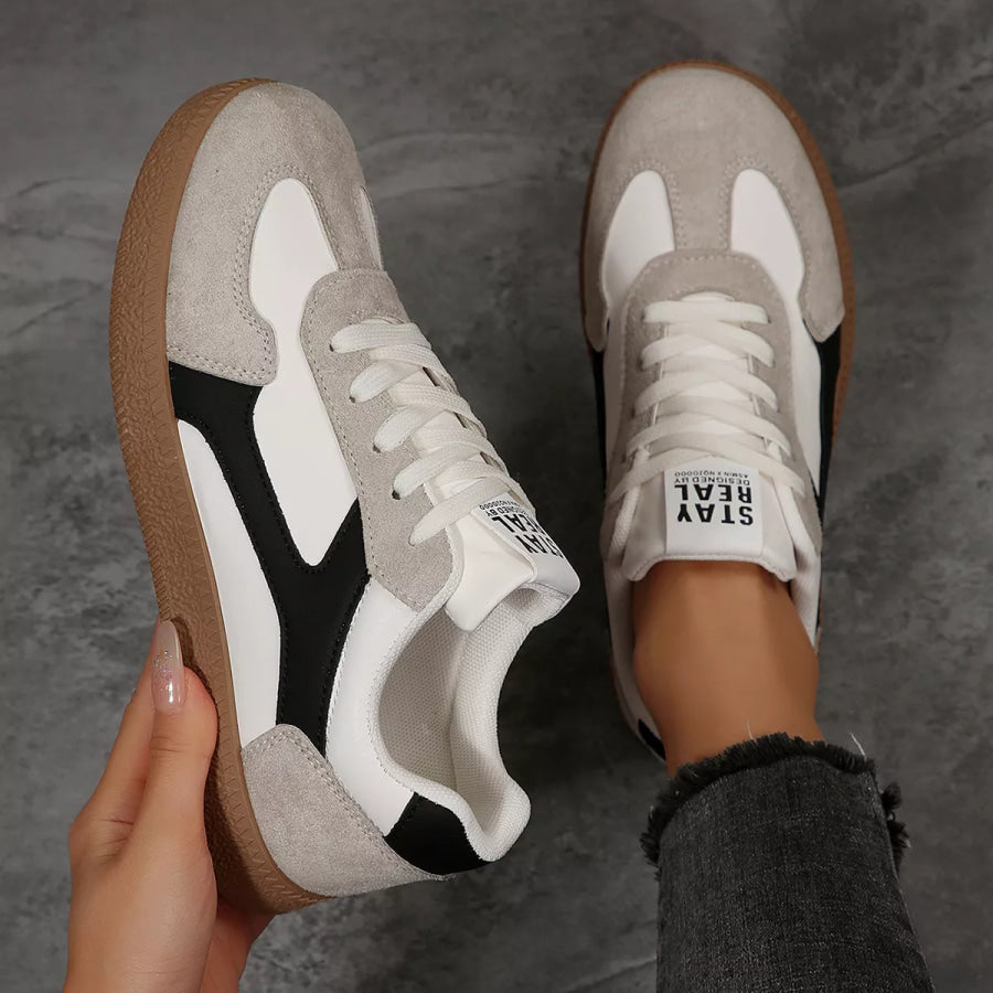 Round Toe Flats Sneakers Apparel and Accessories