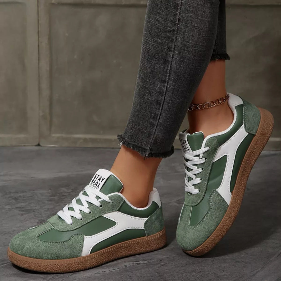 Round Toe Flats Sneakers Apparel and Accessories